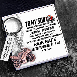 Sportbike Keychain - Biker - To My Son - I Love You - Augkei16006 - Gifts Holder