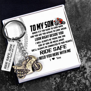 Sportbike Keychain - Biker - To My Son - I Love You - Augkei16006 - Gifts Holder