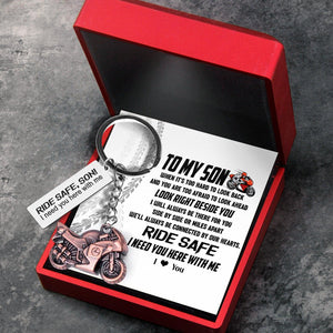 Sportbike Keychain - Biker - To My Son - I Love You - Augkei16006 - Gifts Holder