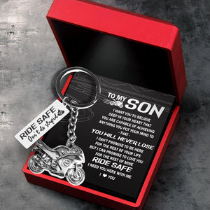 Sportbike Keychain - Biker - To My Son -You Will Never Lose - Augkei16002 - Gifts Holder