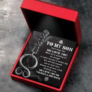 Troll Cross Necklace - Viking - To My Son - We Love You - Augnfq16001 - Gifts Holder