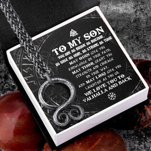 Troll Cross Necklace - Viking - To My Son - We Love You To Vahalla And Back - Augnfq16002 - Gifts Holder