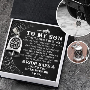 Viking Compass Bell - Viking - Biker - To My Son - I Need You Here With Me - Augnzv16001 - Gifts Holder