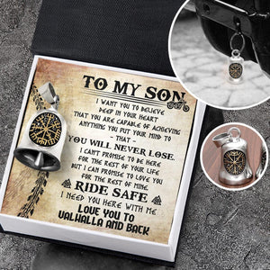 Viking Compass Bell - Viking - Biker - To My Son - You Will Never Lose - Augnzv16002 - Gifts Holder