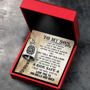 Viking Compass Bell - Viking - Biker - To My Son - You Will Never Lose - Augnzv16002 - Gifts Holder