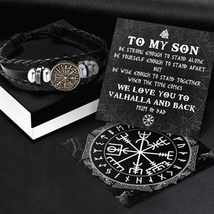 Viking Compass Bracelet - Viking - From Mum & Dad - To My Son - We Love You - Augbla16001 - Gifts Holder