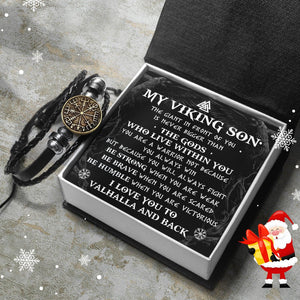 Viking Compass Bracelet - Viking - My Viking Son - I Love You Valhalla And Back - Augbla16003 - Gifts Holder