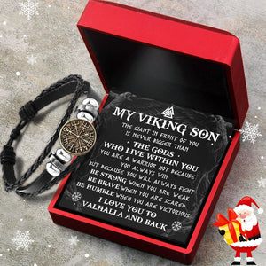 Viking Compass Bracelet - Viking - My Viking Son - I Love You Valhalla And Back - Augbla16003 - Gifts Holder