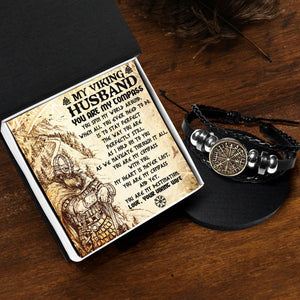 Viking Compass Bracelet - Viking - To My Husband - You Are My Destination - Augbla14001 - Gifts Holder