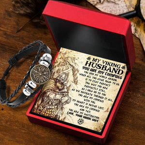 Viking Compass Bracelet - Viking - To My Husband - You Are My Destination - Augbla14001 - Gifts Holder