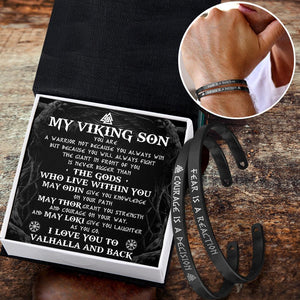 Viking Couple Bracelets - Viking - My Viking Son - I Love You To Valhalla And Back - Augbt16002 - Gifts Holder