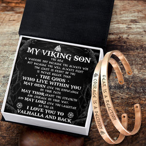 Viking Couple Bracelets - Viking - My Viking Son - I Love You To Valhalla And Back - Augbt16002 - Gifts Holder