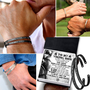 Viking Couple Bracelets - Viking - To My Viking Son - I Love You To Valhalla And Back - Augbt16001 - Gifts Holder