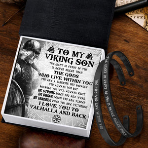 Viking Couple Bracelets - Viking - To My Viking Son - I Love You To Valhalla And Back - Augbt16001 - Gifts Holder