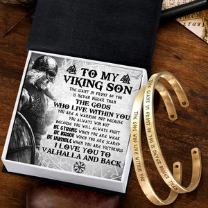 Viking Couple Bracelets - Viking - To My Viking Son - I Love You To Valhalla And Back - Augbt16001 - Gifts Holder