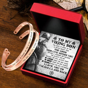 Viking Couple Bracelets - Viking - To My Viking Son - I Love You To Valhalla And Back - Augbt16001 - Gifts Holder