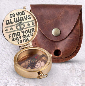 Viking Engraved Compass - My Man - So You Always Find Your Way Back To Me - Gpb26040