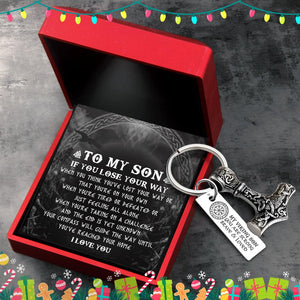 Viking Thor Keychain - Viking - To My Son - I Love You - Augkbv16003 - Gifts Holder