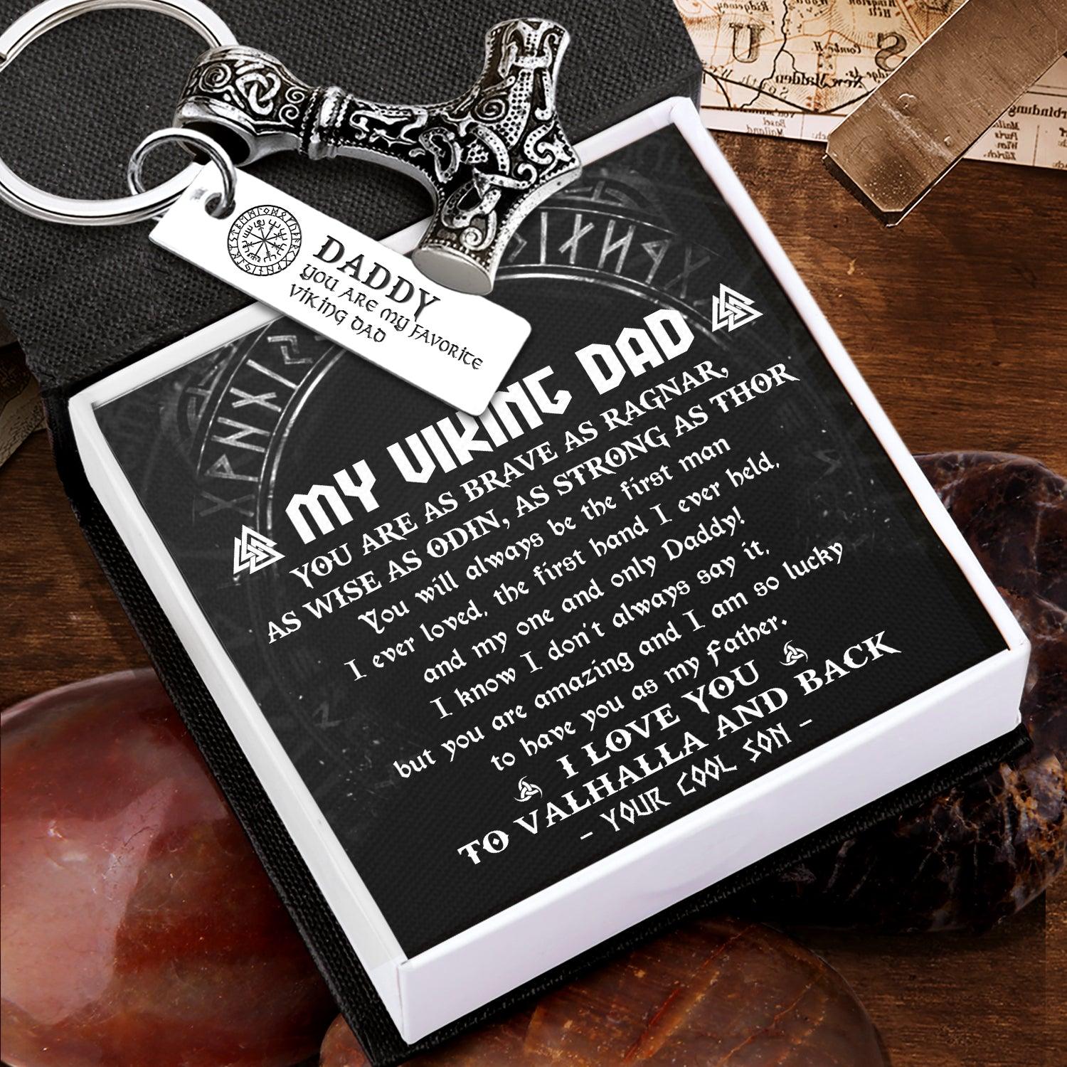 Viking Thor Keychain - Viking - To My Viking Dad - From Son - I Love You To Valhalla & Back - Augkbv18002 - Gifts Holder