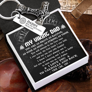 Viking Thor Keychain - Viking - To My Viking Dad - From Son - I Love You To Valhalla & Back - Augkbv18002 - Gifts Holder