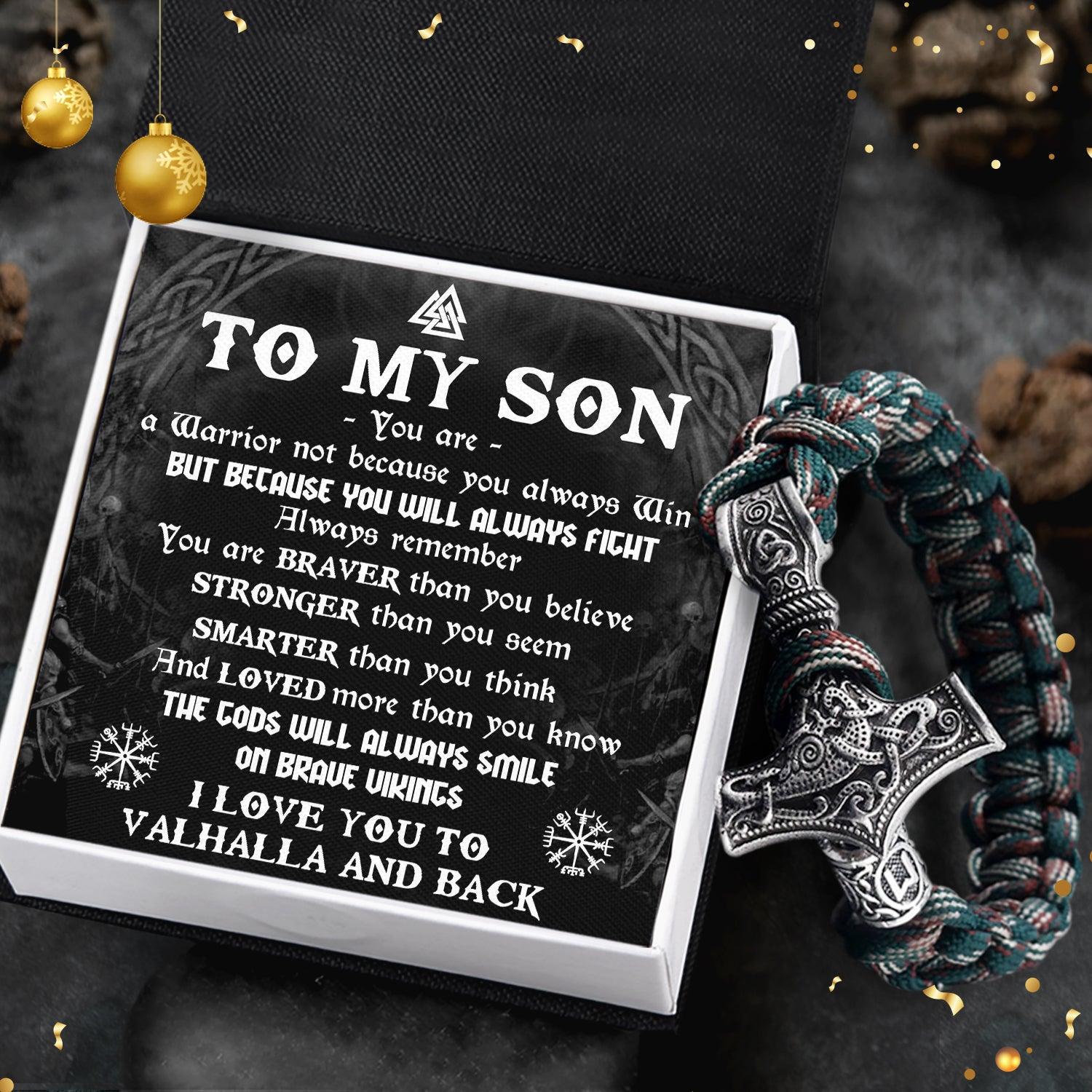 To my son on sale you are braver bracelet