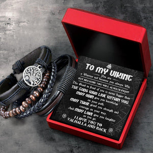 Viking Yggdrasil Bracelet - Viking - My Viking Man - I Love You To Valhalla And Back - Augbag26001 - Gifts Holder