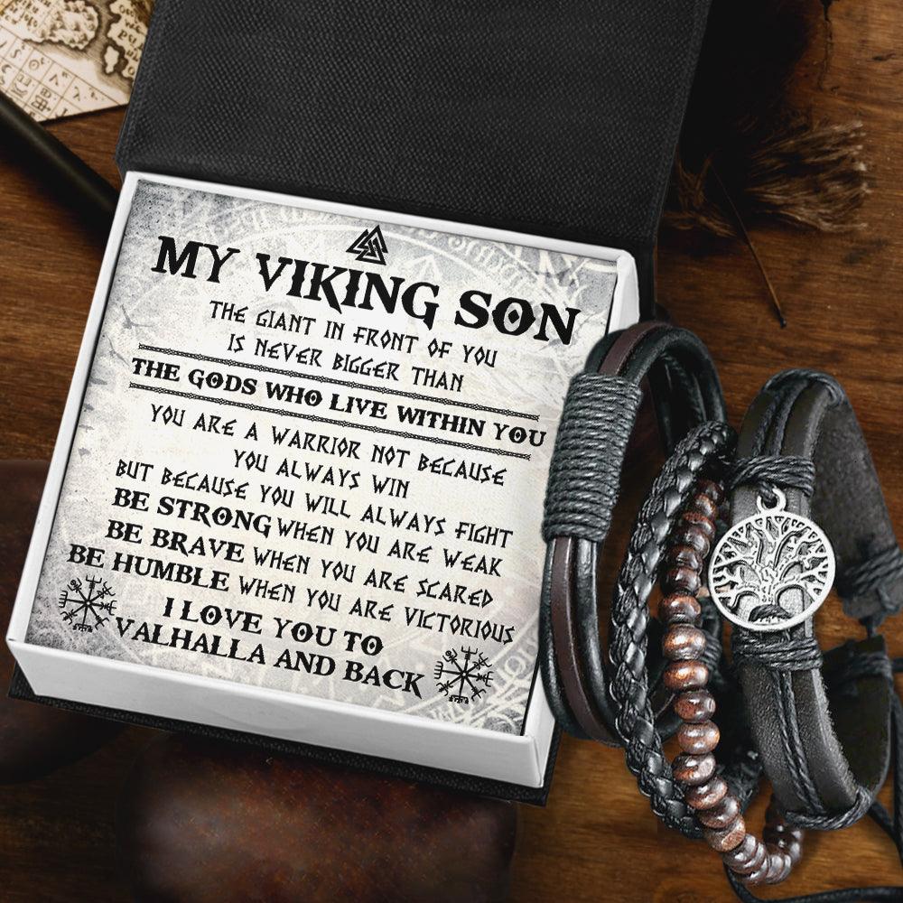 Viking Yggdrasil Bracelet - Viking - To My Viking Son - Be Strong When You Are Weak - Augbag16001 - Gifts Holder