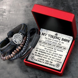 Viking Yggdrasil Bracelet - Viking - To My Viking Son - Be Strong When You Are Weak - Augbag16001 - Gifts Holder