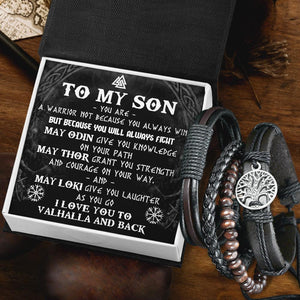 Viking Yggdrasil Bracelet - Viking - To My Viking Son - You Are A Warrior - Augbag16002 - Gifts Holder