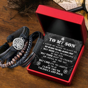 Viking Yggdrasil Bracelet - Viking - To My Viking Son - You Are A Warrior - Augbag16002 - Gifts Holder