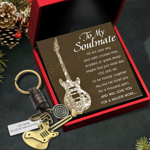 Vintage Guitar Bass Keychain - To My Soulmate - My Soul Has Loved You For A Thousand Years - Augkzr13002 - Gifts Holder