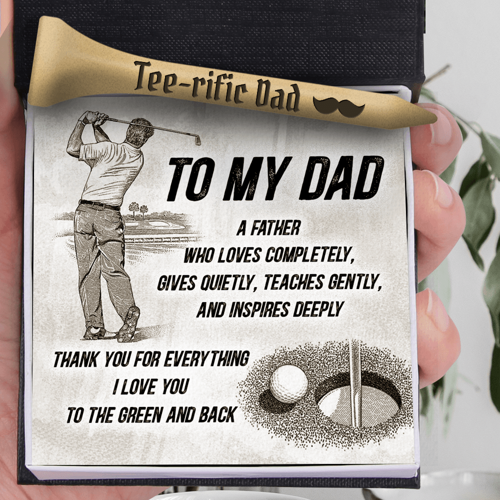 Wooden Golf Tee - Golf - To My Dad - You Are The Best Coach Of My Life - Augah18002 - Gifts Holder