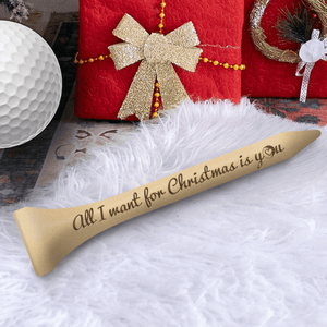 Wooden Golf Tee - Golf - To My Par-fect Boyfriend - All I Want For Christmas Is You - Augah12001 - Gifts Holder