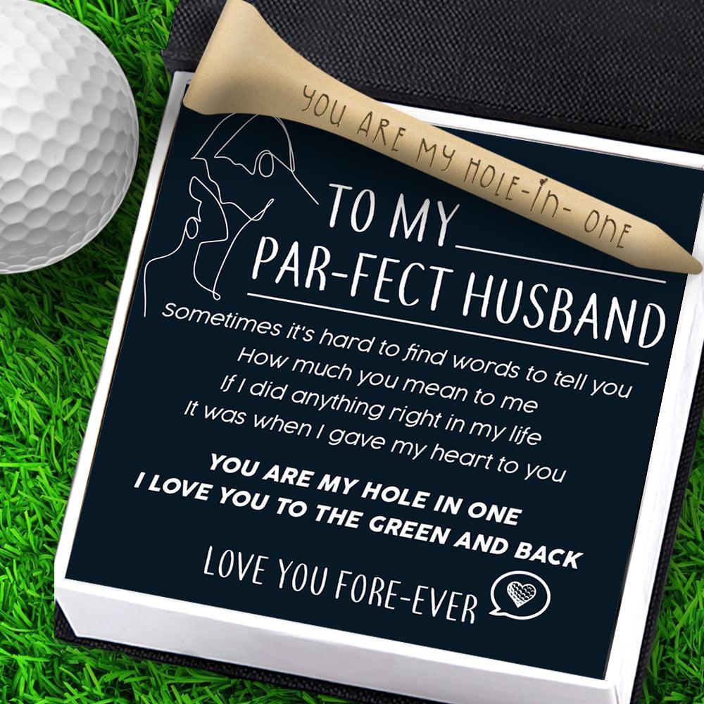 Wooden Golf Tee - Golf - To My Par-fect Husband - How Much You Mean To Me - Augah14003 - Gifts Holder